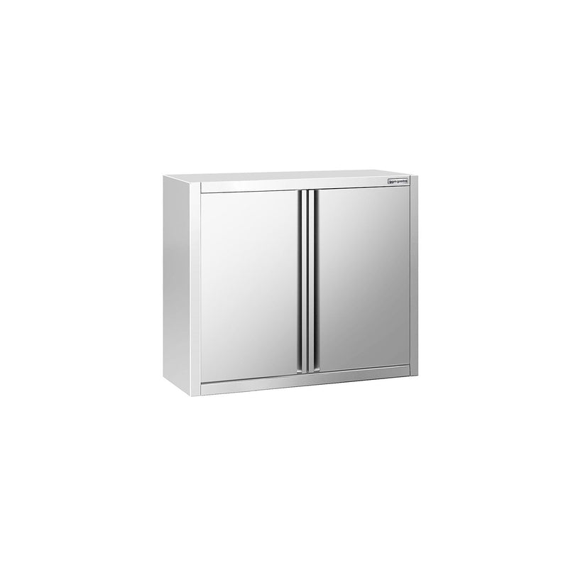 Szafka wisząca ze stali nierdzewnej PREMIUM - 800x400mm - z drzwiami skrzydłowymi - 800mm wysokości