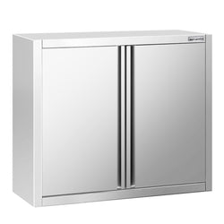 Szafka wisząca ze stali nierdzewnej PREMIUM - 800x400mm - z drzwiami skrzydłowymi - 800mm wysokości