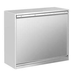 Szafka wisząca ze stali nierdzewnej PREMIUM - 800x400mm - z drzwiami skrzydłowymi - 800mm wysokości
