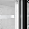 Supermarket - Naścienna witryna mroźnicza – 2100 mm – 346 litrów – z 3 drzwiami i 2 półkami – czarna