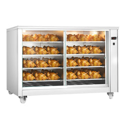 Szafka do podgrzewania potraw – z przesuwanymi szklanymi drzwiami i 8 półkami