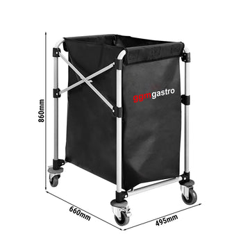 Wózek na pranie - składany - 150 litrów - aluminiowa rama - Prime Gastro