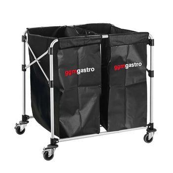 Wózek na pranie - składany - 2x 150 litrów - rama aluminiowa - Prime Gastro