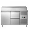 Stół przygotowawczy ECO – 1360 mm – na 7x GN 1/3 – z 1 drzwiami i 2 szufladami