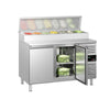 Commercial Prep Counter PREMIUM - 1360x700mm - 2 Doors - for 7x GN 1/3