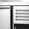Stół chłodniczy sałatkowy PREMIUM - 2020x800mm - 3‑drzwiowy - na 10x GN 1/3 - z nadstawką szklaną