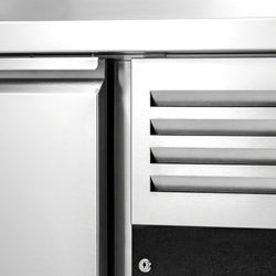 Stół chłodniczy sałatkowy PREMIUM - 1795x700mm - z 6 szufladami - na 9x GN 1/3 - z nadstawką szklaną