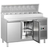 Stół przygotowawczy ECO – 1510 mm – na 8x GN 1/3 – z 2 drzwiami