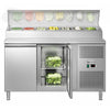 Stół przygotowawczy ECO – 1510 mm – na 8x GN 1/3 – z 2 drzwiami