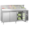 Commercial Prep Counter ECO - 1795mm - 3 Doors - for 8x GN 1/3