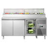 Commercial Prep Counter ECO - 1795mm - 3 Doors - for 8x GN 1/3