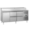 Commercial Prep Counter ECO - 1795mm - 1 Door & 4 Drawers - for 8x GN 1/3