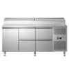 Commercial Prep Counter ECO - 1795mm - 1 Door & 4 Drawers - for 8x GN 1/3