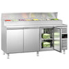 Commercial Prep Counter PREMIUM - 1795x700mm - 3 Doors - for 8x GN 1/3