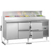 Commercial Prep Counter ECO - 1795mm - 1 Door & 4 Drawers - for 8x GN 1/3