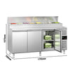 Commercial Prep Counter PREMIUM - 1795x700mm - 3 Doors - for 8x GN 1/3