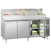 Commercial Prep Counter ECO - 2020x800mm - 3 Doors - for 10x GN 1/3