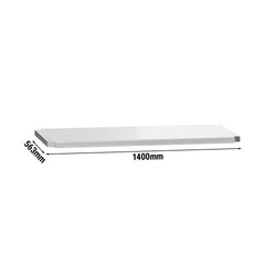 Półka pośrednia - 1400x563x87mm - stal nierdzewna - do stołów produkcyjnych ATK146 & ATK146A