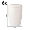 (6 szt.) LUX - Cukiernica - Ø70mm - Wys.: 100mm - Kość słoniowa
