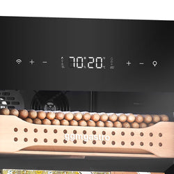 Szafka na cygara Humidor – 113 litrów – mieści do 850 cygar – z szklanymi drzwiami i 4 szufladami – czarna