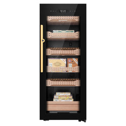 Humidor do cygar – 200 L – na 1200 cygar – z 6 szufladami – z czujnikiem linii papilarnych i aplikacją sterującą
