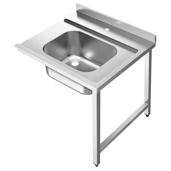 Stół podawczy - 800 mm - mocowanie prawe - z 1 zbiornikiem - do DSHI1080WD - Prime Gastro