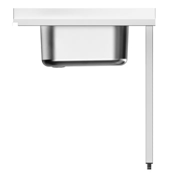 Stół podawczy - 800 mm - mocowanie prawe - z 1 zbiornikiem - do DSHI1080WD - Prime Gastro