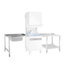 Commercial Dishwasher Inlet Table with sink for Pass-Through Dishwashers - 1200mm - Mounted left - with 1 bowl - for DSOZ445N