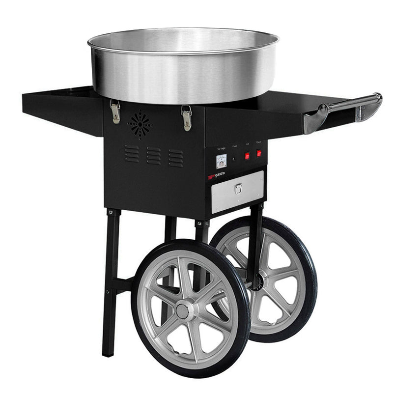 Maszyna do waty cukrowej – Ø 520 mm – 1,08 kW – czarna