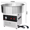 Maszyna do waty cukrowej – stal nierdzewna – Ø 520 mm – 950 W