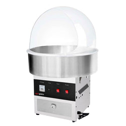 Commercial Candy Floss Machine - Ø520mm - 950W - Stainless Steel - with Sneeze Guard