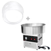 Commercial Candy Floss Machine - Ø520mm - 950W - Stainless Steel - with Sneeze Guard