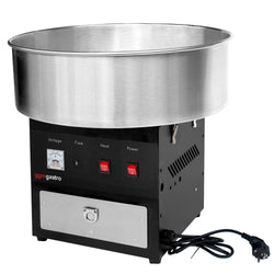 Maszyna do waty cukrowej - Ø520mm - 950W - Czarny - z pokrywą
