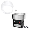 Commercial Candy Floss Machine - Ø520mm - 950W - Black - with Sneeze Guard