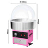 Commercial Candy Floss Machine - Ø520mm - 950W - Pink - with Sneeze Guard