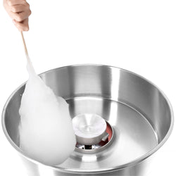 Commercial Candy Floss Machine - Ø520mm - 950W - Stainless Steel - with Sneeze Guard
