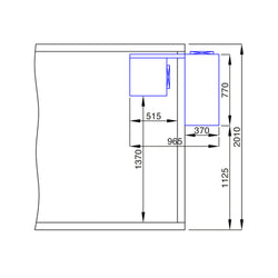 Komora mroźnicza – 1800 x 2100 mm – 5,13 m³ – z agregatem mroźniczym i kurtyną paskową