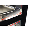 Commercial Heated Display Cabinet for Rotisserie Chicken - 1098mm - 1.8kW - with 2 shelves - with Pull-Out Carving Board