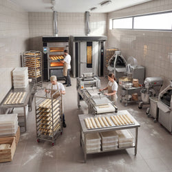 Piec piekarniczy gazowy - obrotowy - z ekranem dotykowym - bez wózka