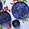 (4 sztuki) BAMA BLUE – talerze – płaskie – Ø 270 mm – niebieskie