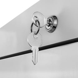 Zamrażarka magazynowa ze stali nierdzewnej ECO – 600 litrów – z 1 drzwiami i 11 koszami – wnętrze drzwi z tworzywa sztucznego