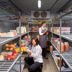 CAMBRO | Camshelving® - Basics Plus - regał nadstawny - 1023 mm - z 3 półkami szczelinowymi i 1 półką pełną
