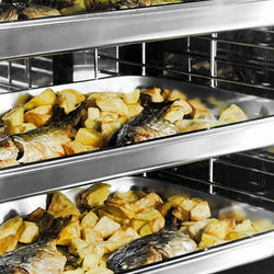 Piec konwekcyjno-parowy – cyfrowy – 5x GN 1/1 – wraz z systemem myjącym i czujnikiem temperatury