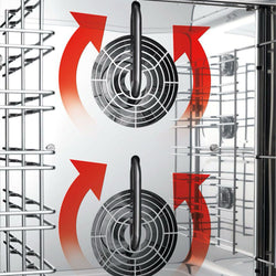 Elektryczny Piec konwekcyjno - parowy piekarniczy - elektroniczny - 12x GN 1/1 lub 12x EN 600x400 - z systemem mycia - w zestawie: 12 par prowadnic