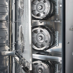 Elektryczny - Piec konwekcyjno - parowy piekarniczy manualny - 10x EN 600x400 - w zestawie: Prowadnice na 10x EN 600x400