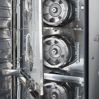 Piec konwekcyjno-parowy - Touch - 40x GN 1/1 lub 20x GN 2/1 - włącznie z systemem mycia & czujnikiem temperatury - włącznie z wózkiem na tace - Prime Gastro