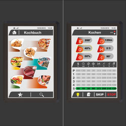 Piec piekarniczy kombinowany - z ekranem dotykowym - 16x EN 600x400 - wraz z systemem mycia i czujnikiem temperatury