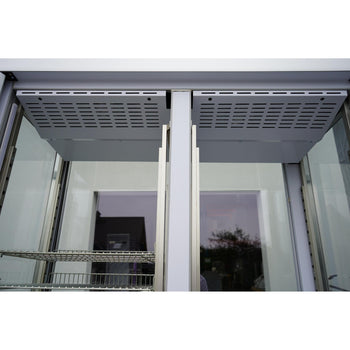 Witryna panoramiczna - 935 litrów - 1320 mm - 10 półek - srebrna - Prime Gastro