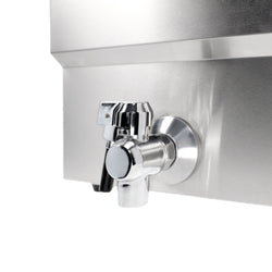 Podwójna frytownica elektryczna - 8+8 litrów - 6,5 kW - z kranem spustowym