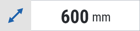 Głębokość 600 mm